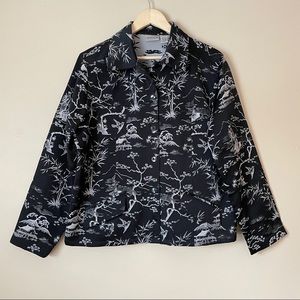 Vintage Chico’s Japanese Inspired Print Jacket